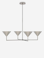 Lustre moderne Noe en nickel poli - Nickel poli