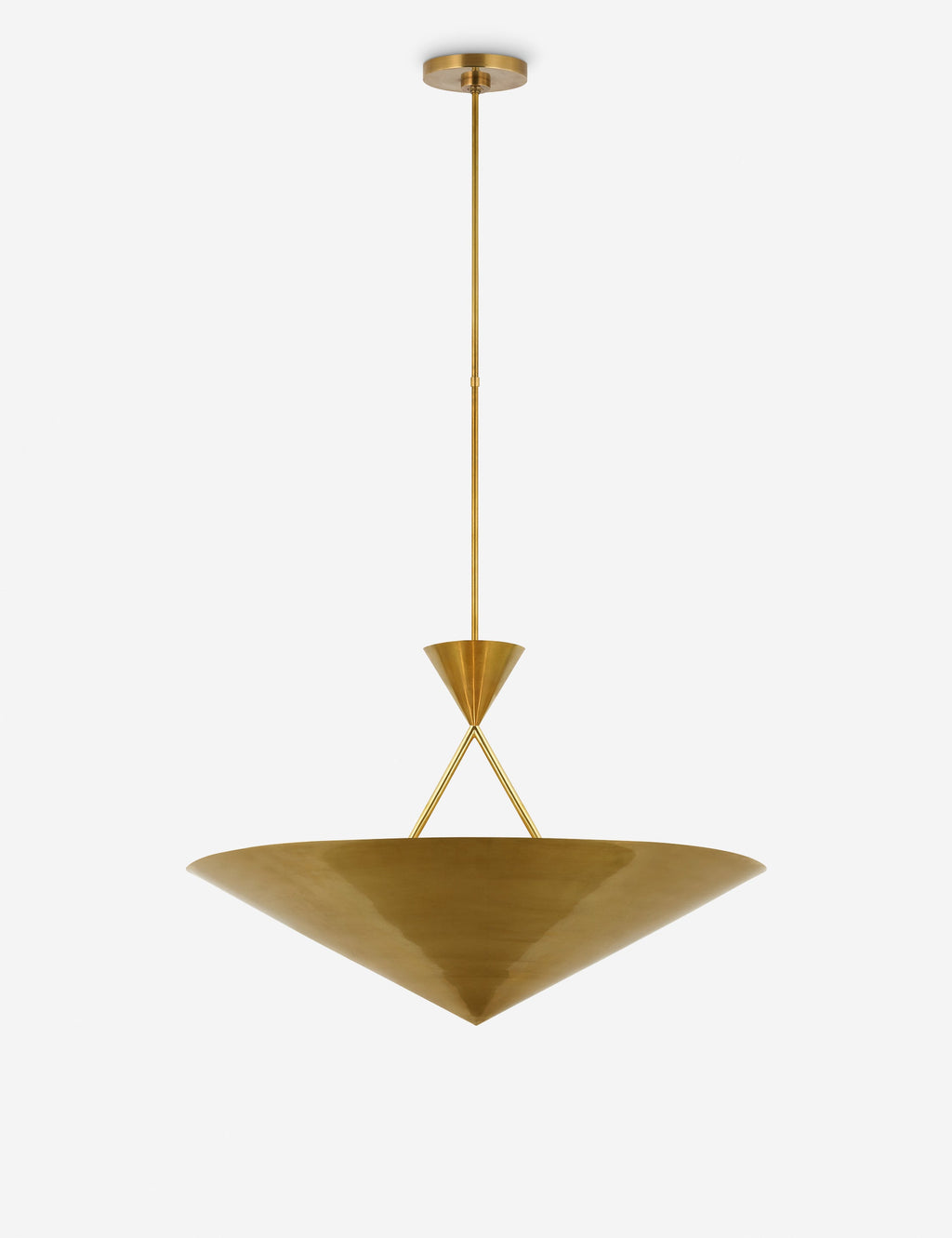 Lustre moderne Noe en laiton ancien - Laiton ancien