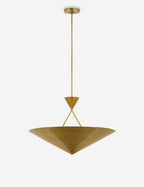 Lustre moderne Noe en laiton ancien - Laiton ancien