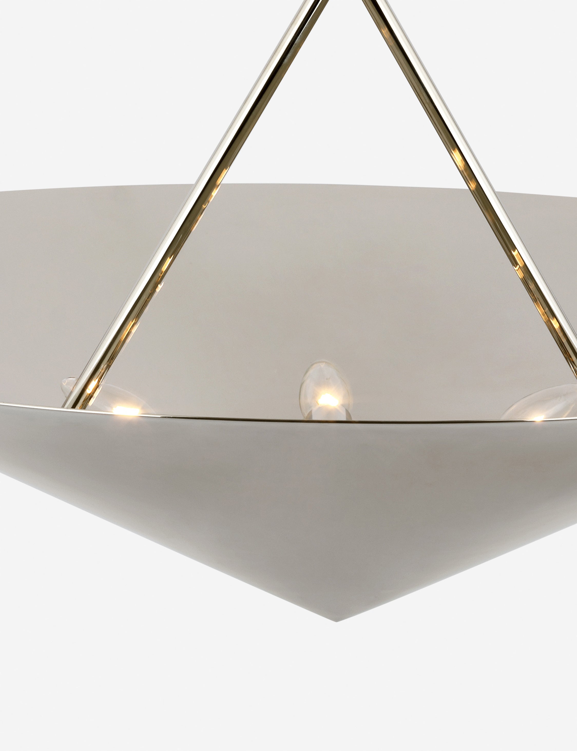 Lustre moderne Noe en nickel poli - Nickel poli