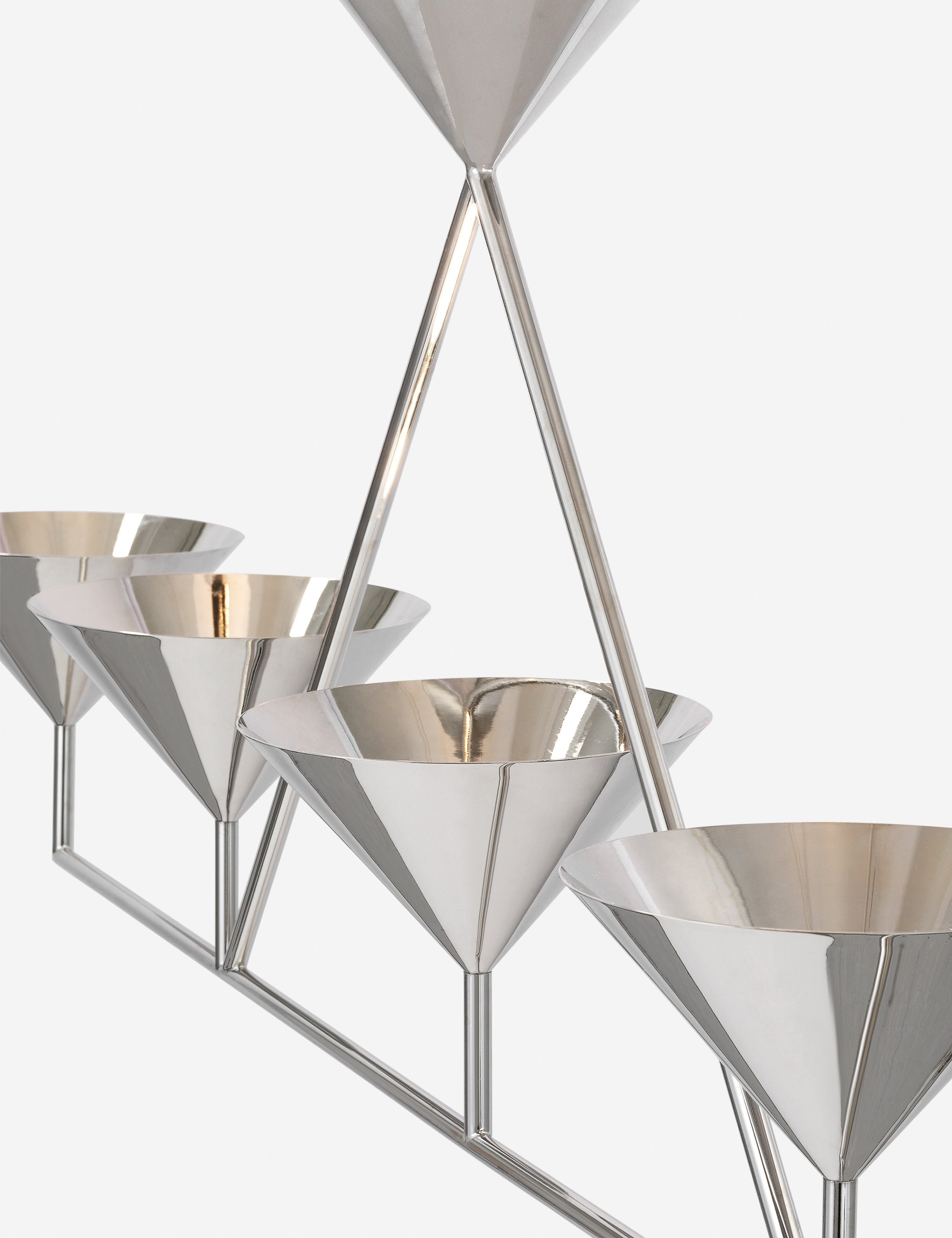 Lustre moderne Noe en nickel poli - Nickel poli