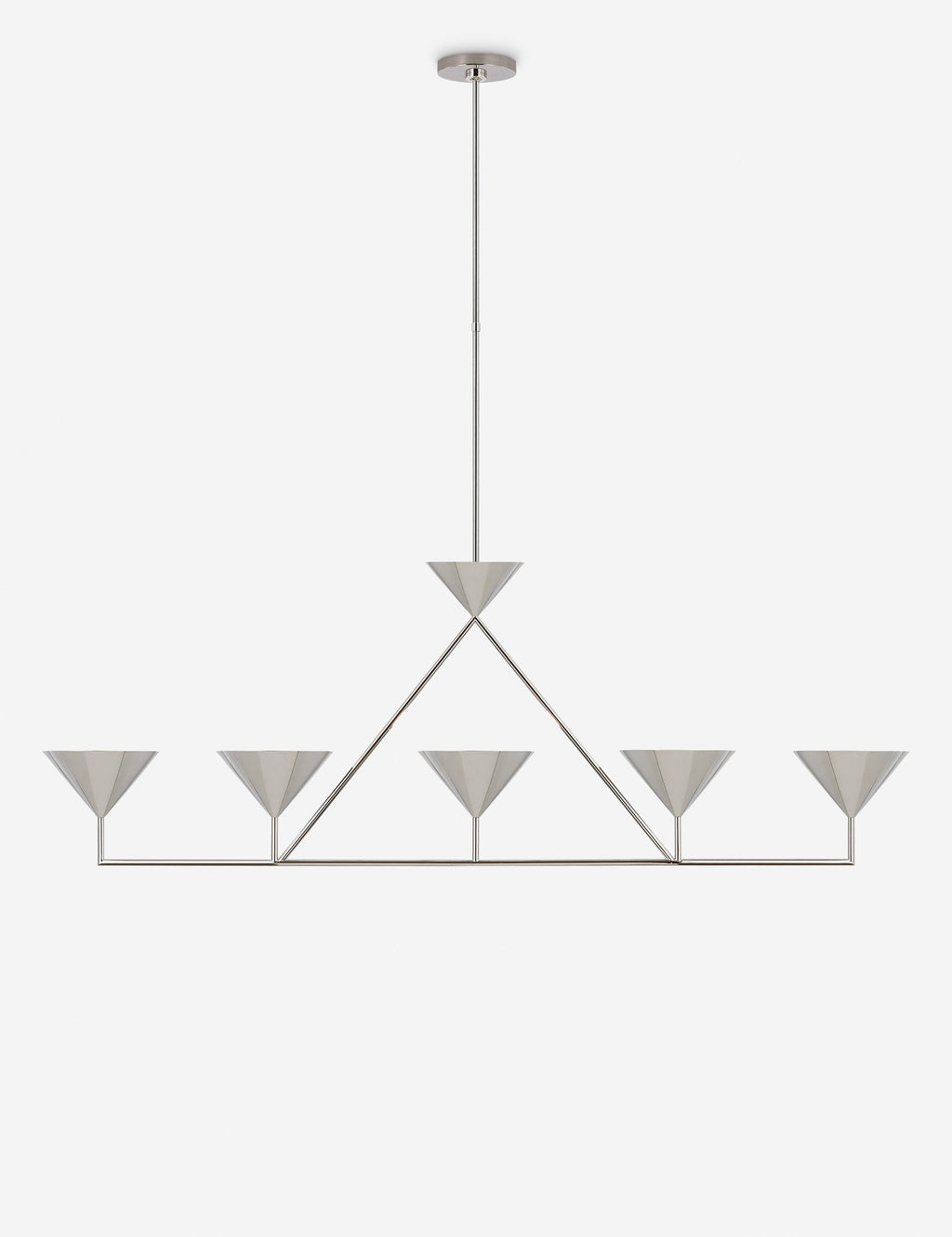 Lustre moderne Noe en nickel poli - Nickel poli