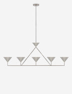Lustre moderne Noe en nickel poli - Nickel poli