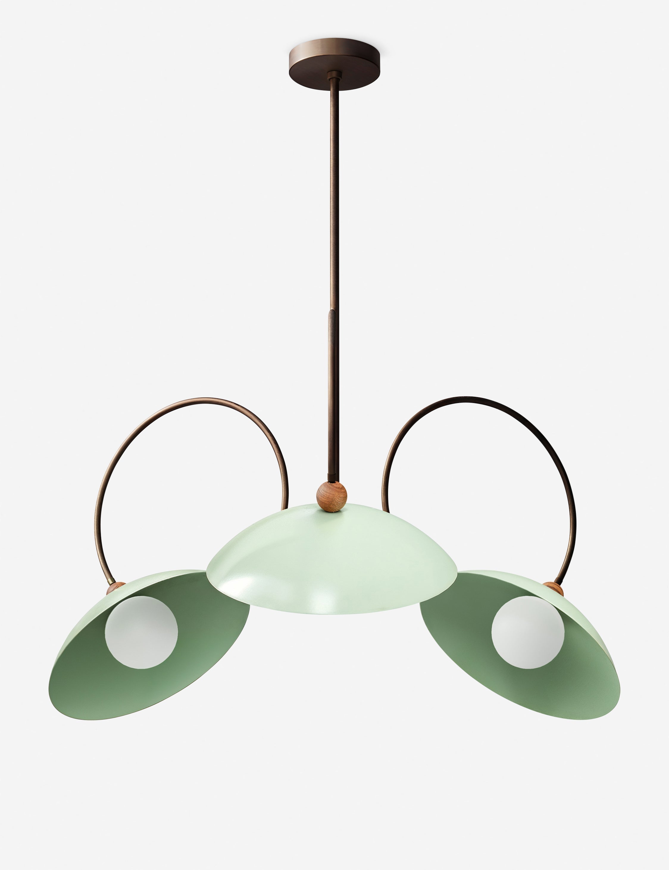Suspension design Gunnar en foncé bronze et sweet mint - Foncé bronze et Sweet Mint