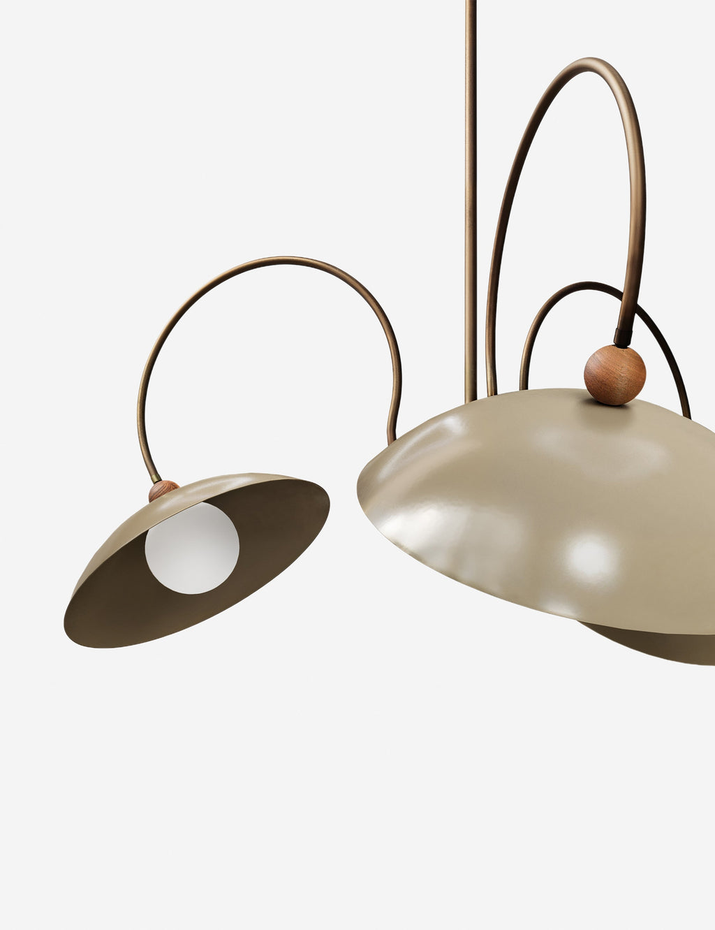 Suspension design Gunnar en foncé bronze et fumé oyster - Foncé bronze et fumé Oyster