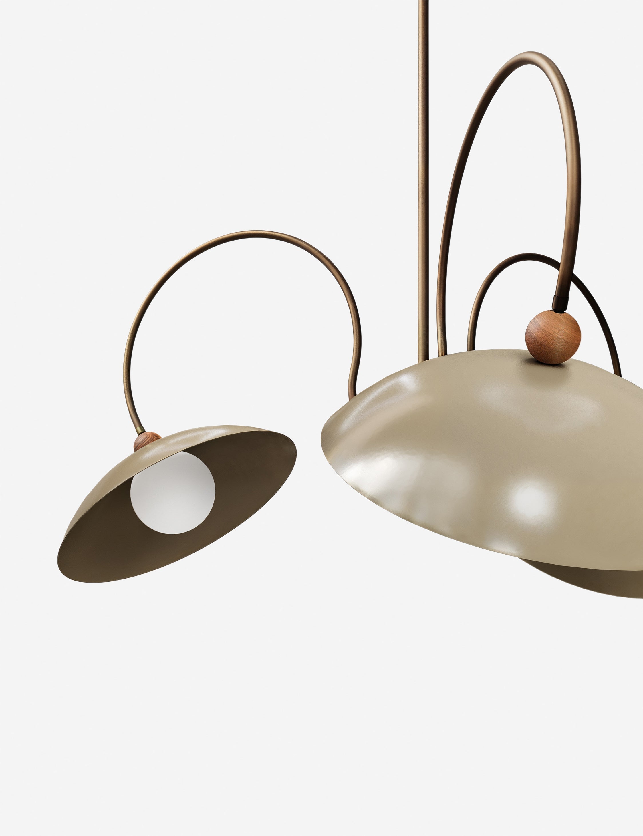 Suspension design Gunnar en foncé bronze et fumé oyster - Foncé bronze et fumé Oyster