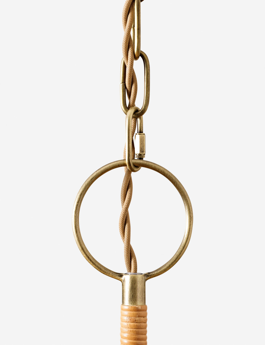 Lustre design Laurent en sustainably harvested rotin