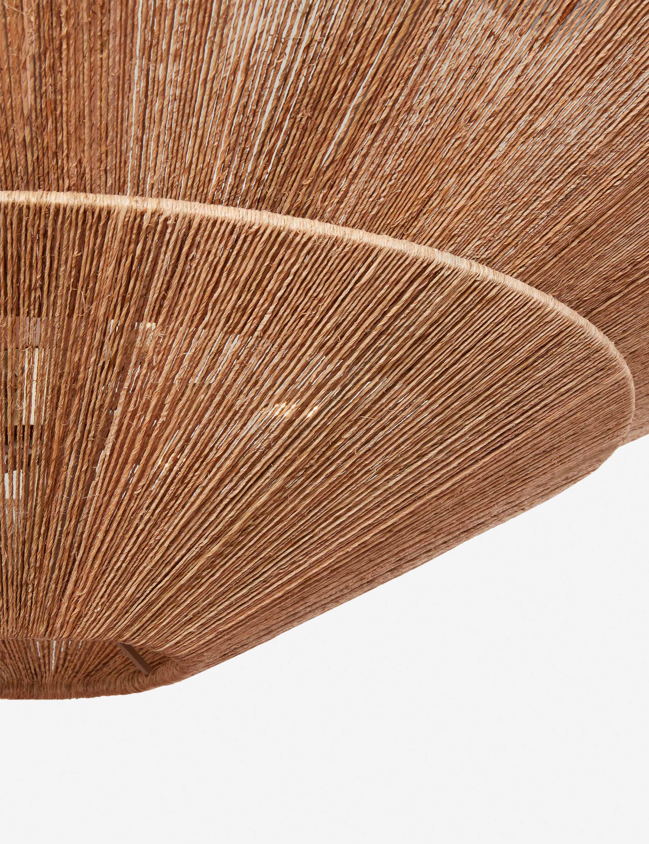 Suspension art déco Fenn en renewable jute et bois