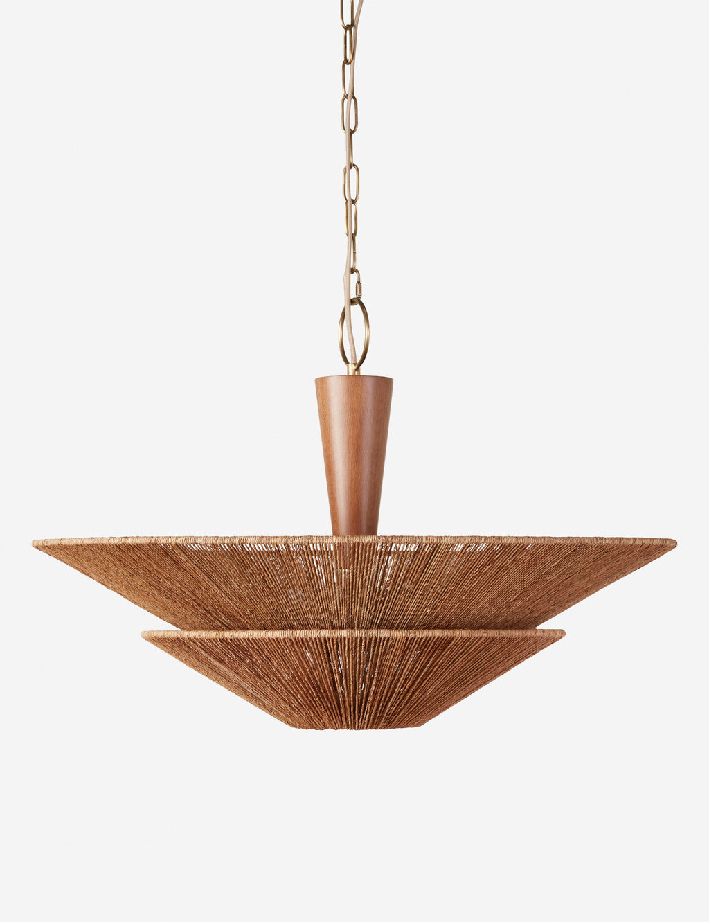 Suspension art déco Fenn en renewable jute et bois