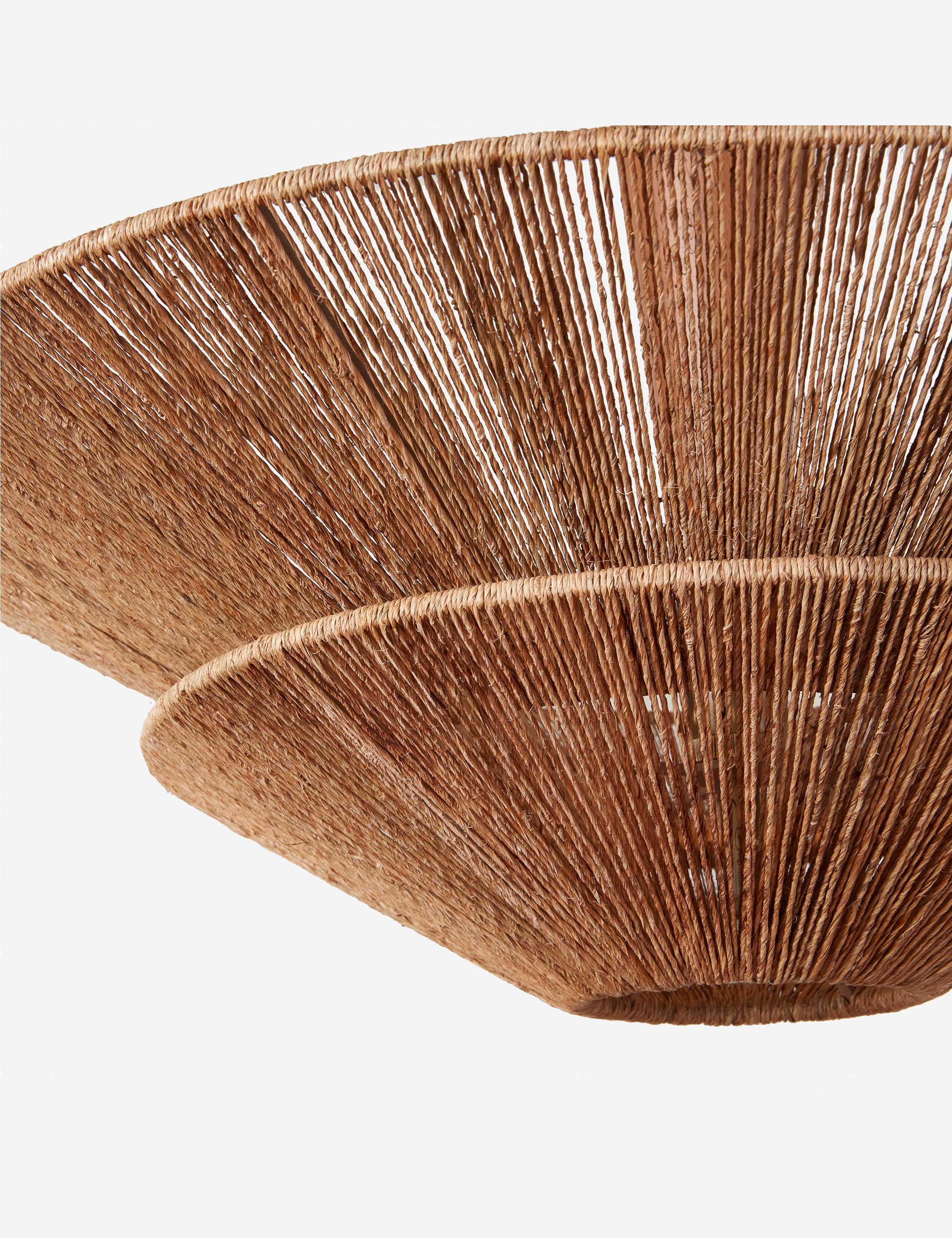 Suspension art déco Fenn en renewable jute et bois