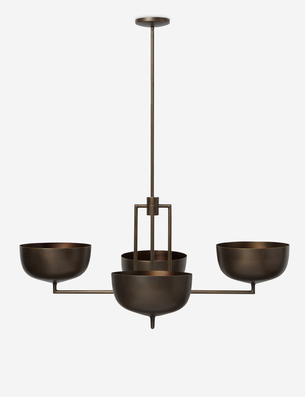 Lustre moderne Kelso en laiton bruni - Laiton bruni