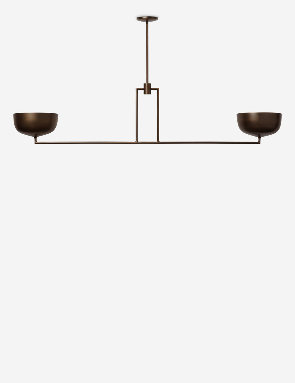 Lustre moderne Kelso en laiton bruni - Laiton bruni