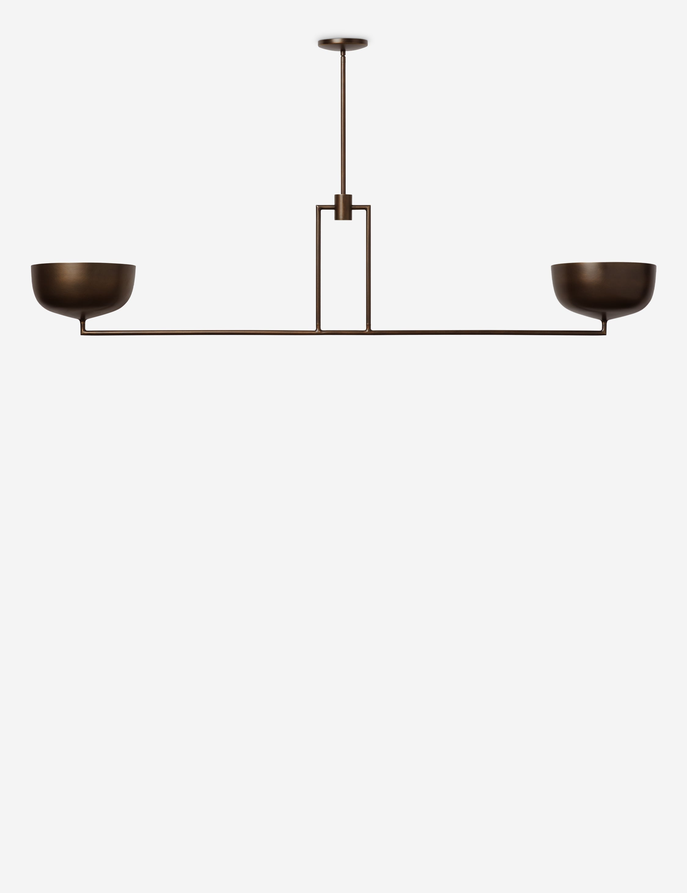 Lustre moderne Kelso en laiton bruni - Laiton bruni