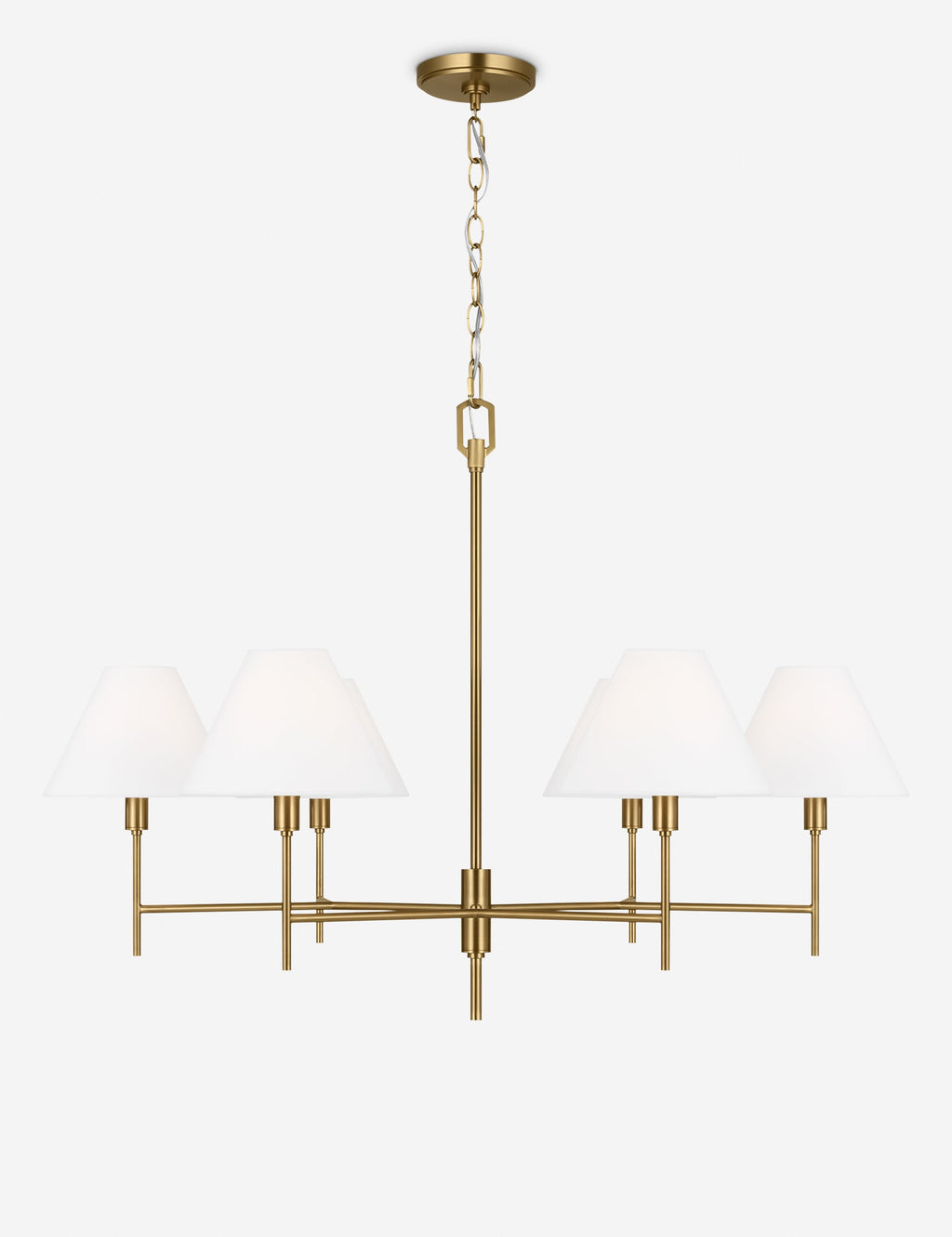 Lustre contemporain Hardi en laiton bruni - Laiton bruni