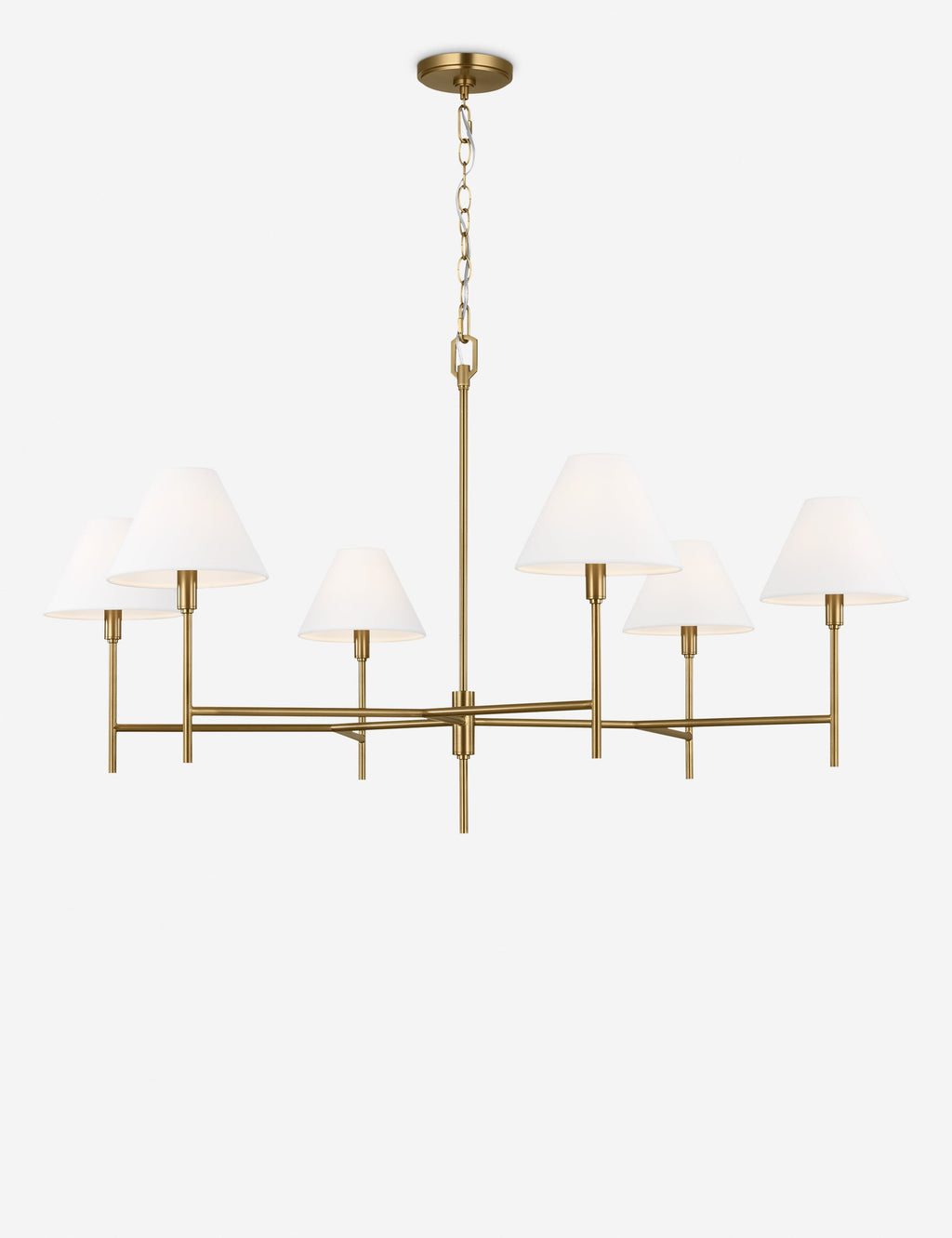 Lustre contemporain Hardi en laiton bruni - Laiton bruni
