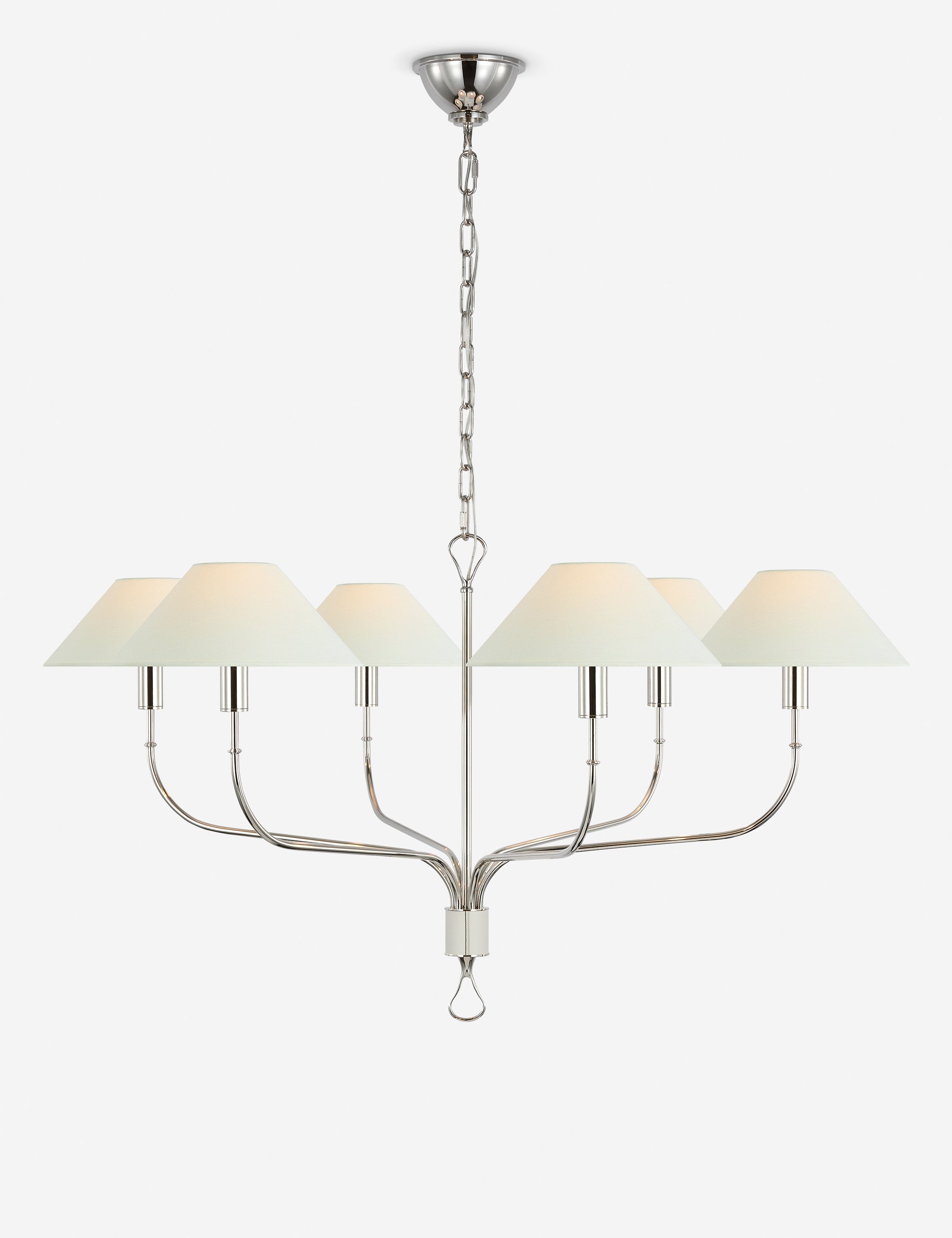 Lustre moderne Ebe en nickel poli - Nickel poli