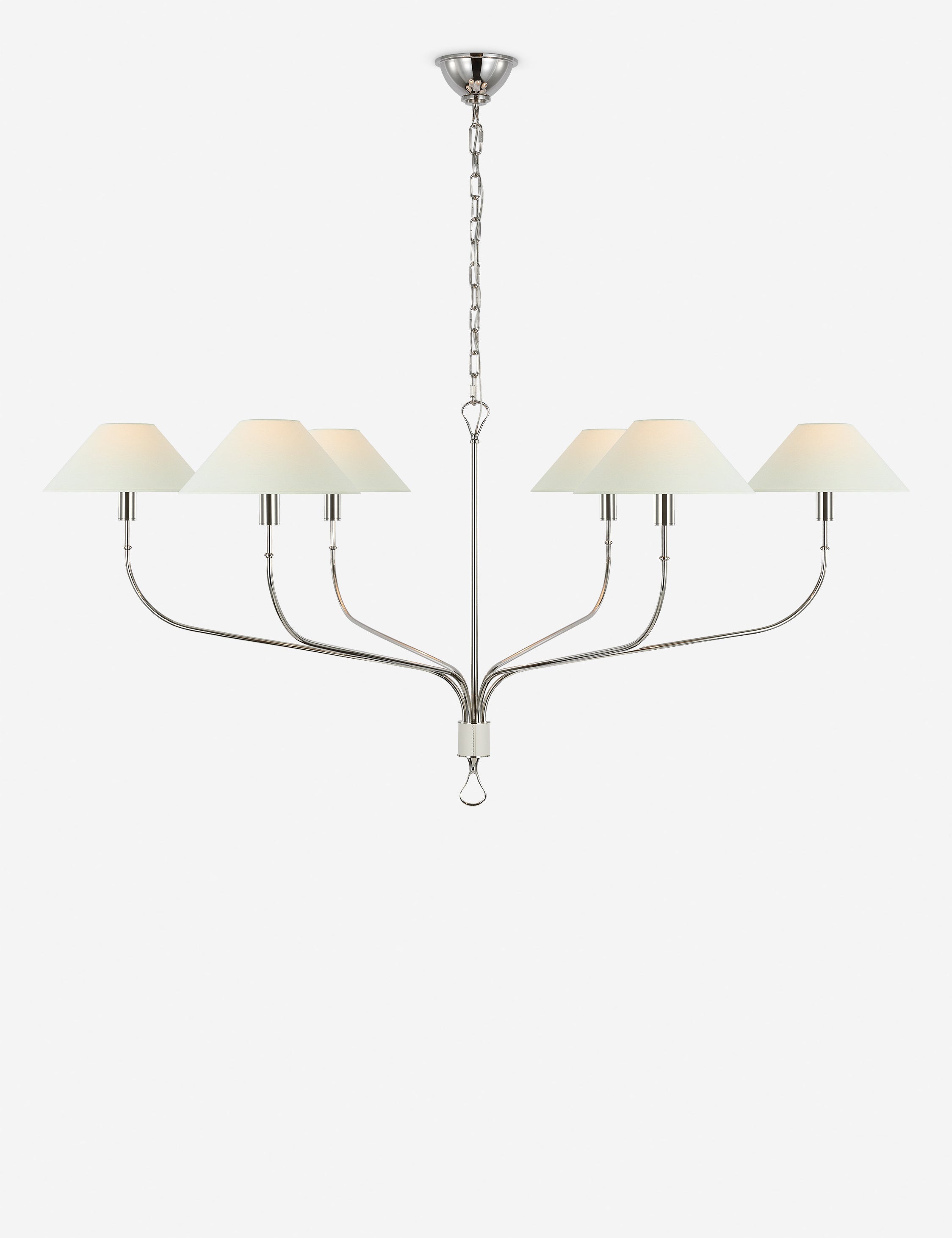 Lustre moderne Ebe en nickel poli - Nickel poli