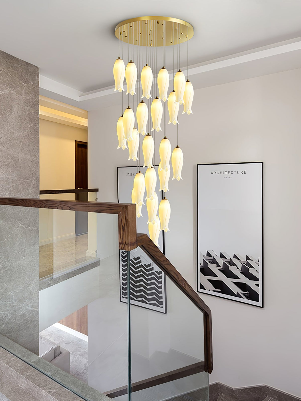 Luma Flora Stairs Chandelier