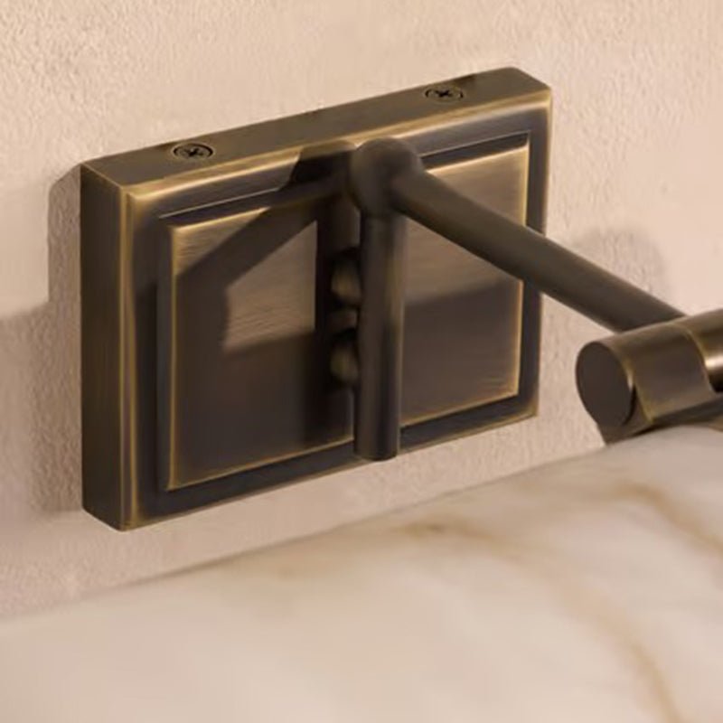 Applique murale moderne Salem en Albâtre Bronze et blanc
