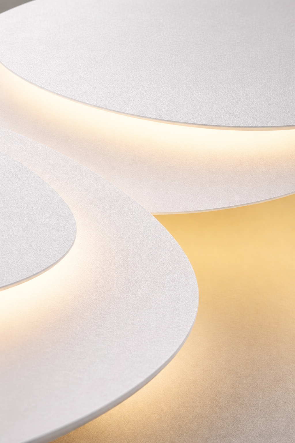 Plafonnier LED Aadam Nuage en Métal Blanc