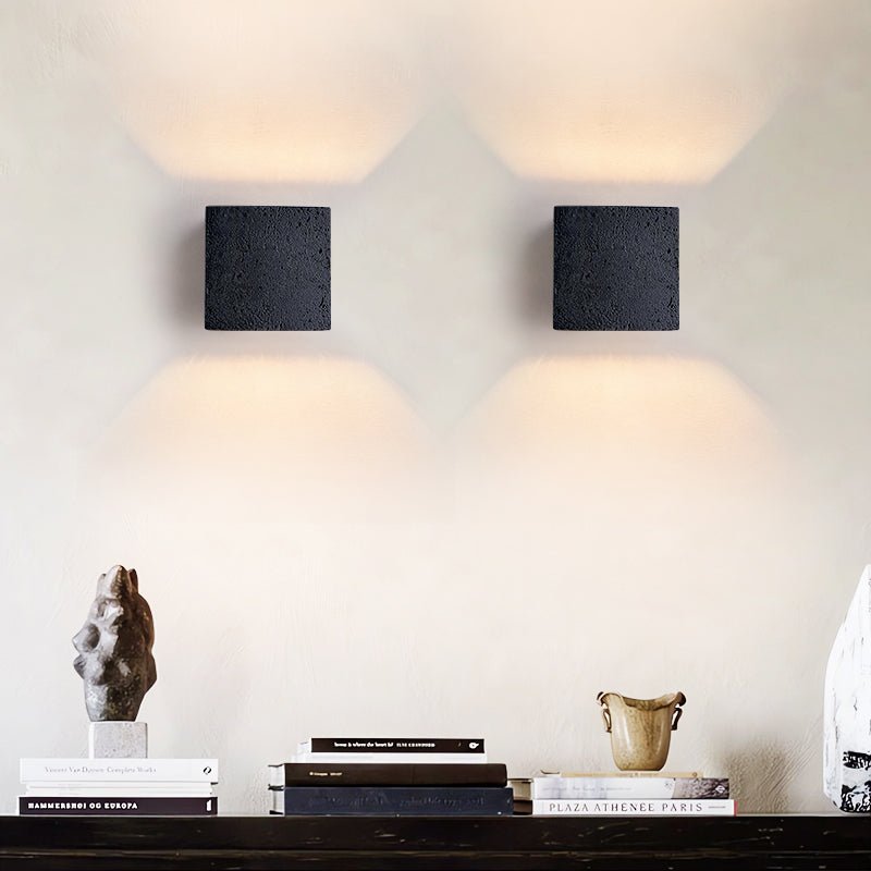 Applique murale moderne Marshall en Noir travertin