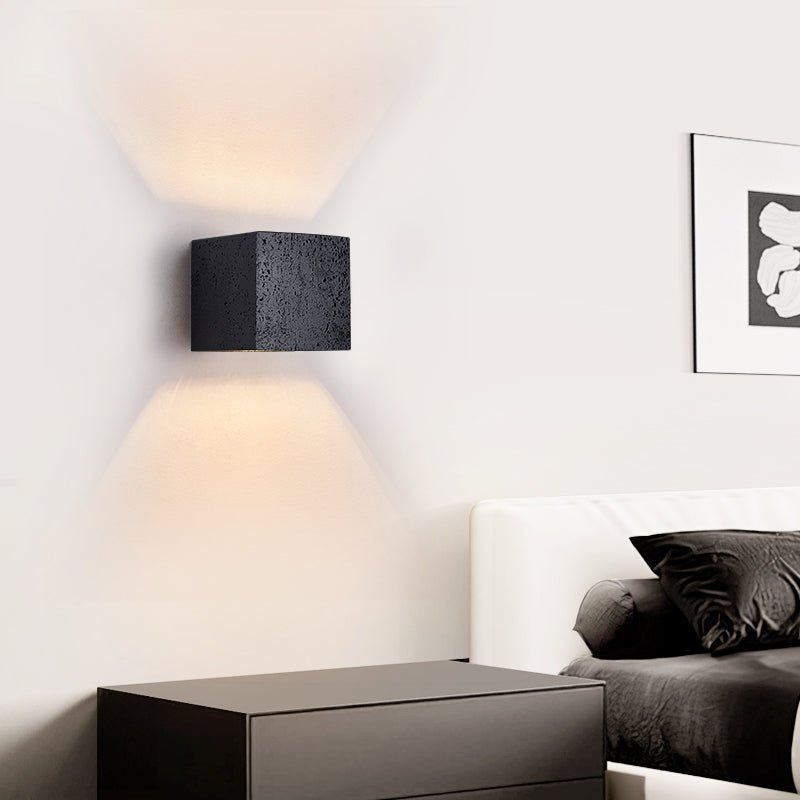 Applique murale moderne Marshall en Noir travertin