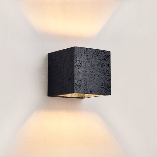 Applique murale moderne Marshall en Noir travertin