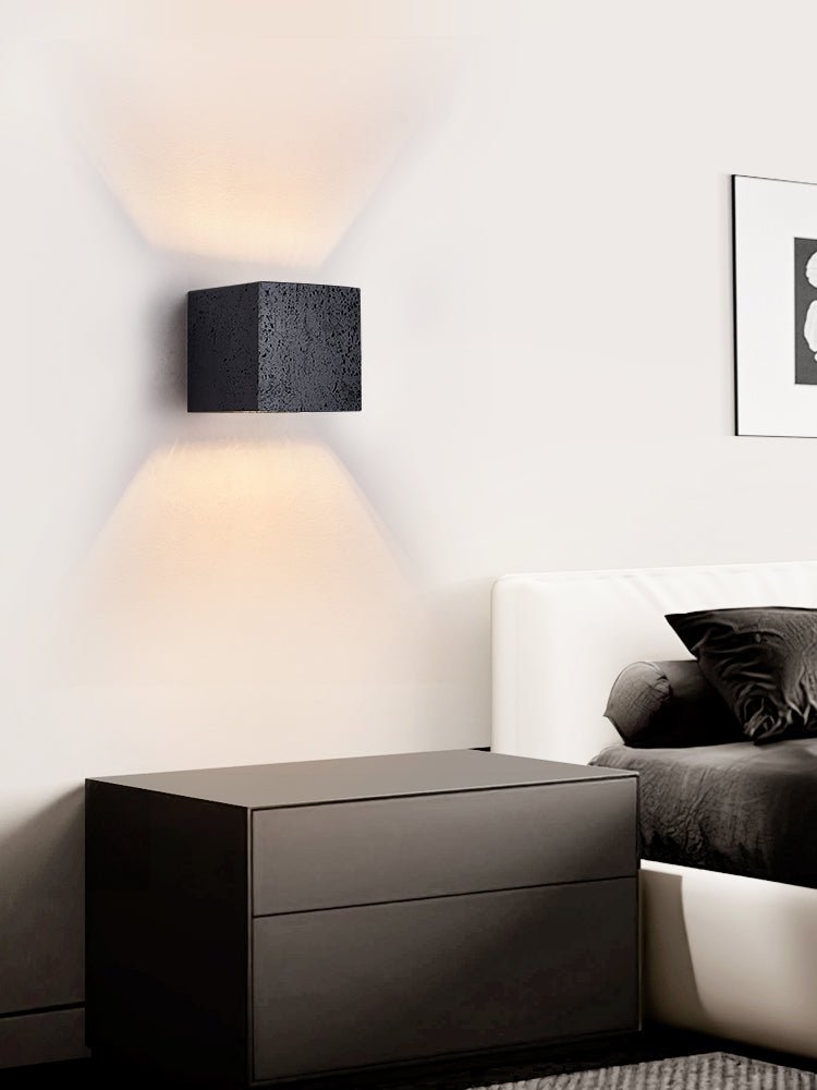 Applique murale moderne Marshall en Noir travertin