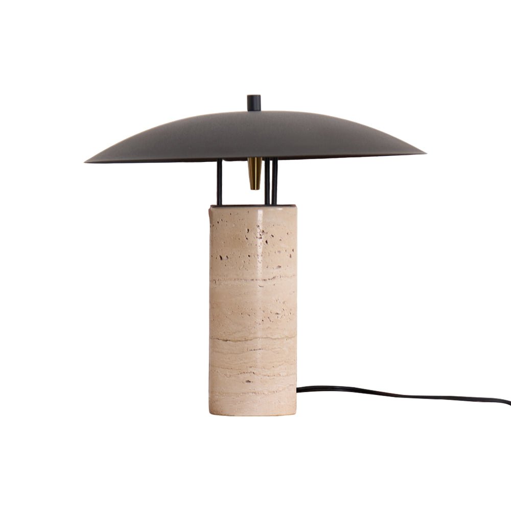 Lampe à poser moderne Loch en Travertin