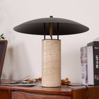 Lampe à poser moderne Loch en Travertin