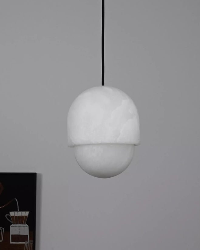 Suspension moderne Valter en Albâtre Blanc