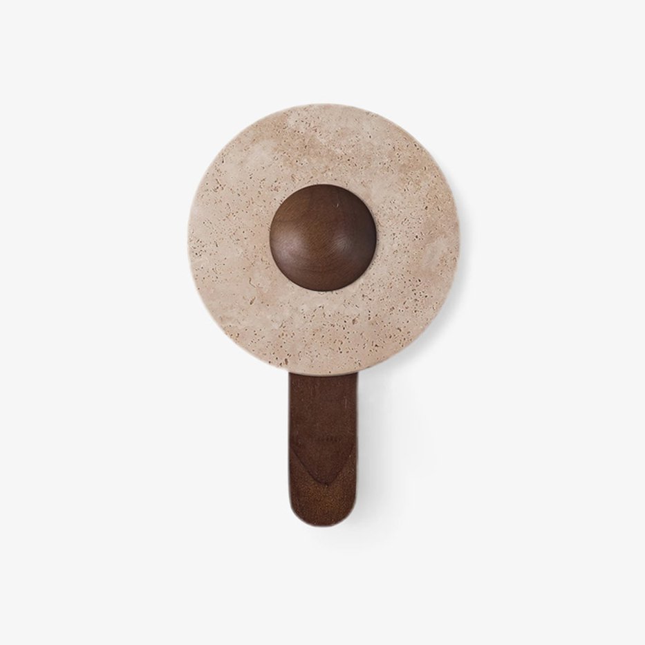 Applique murale moderne Wren en bois Foncé marron
