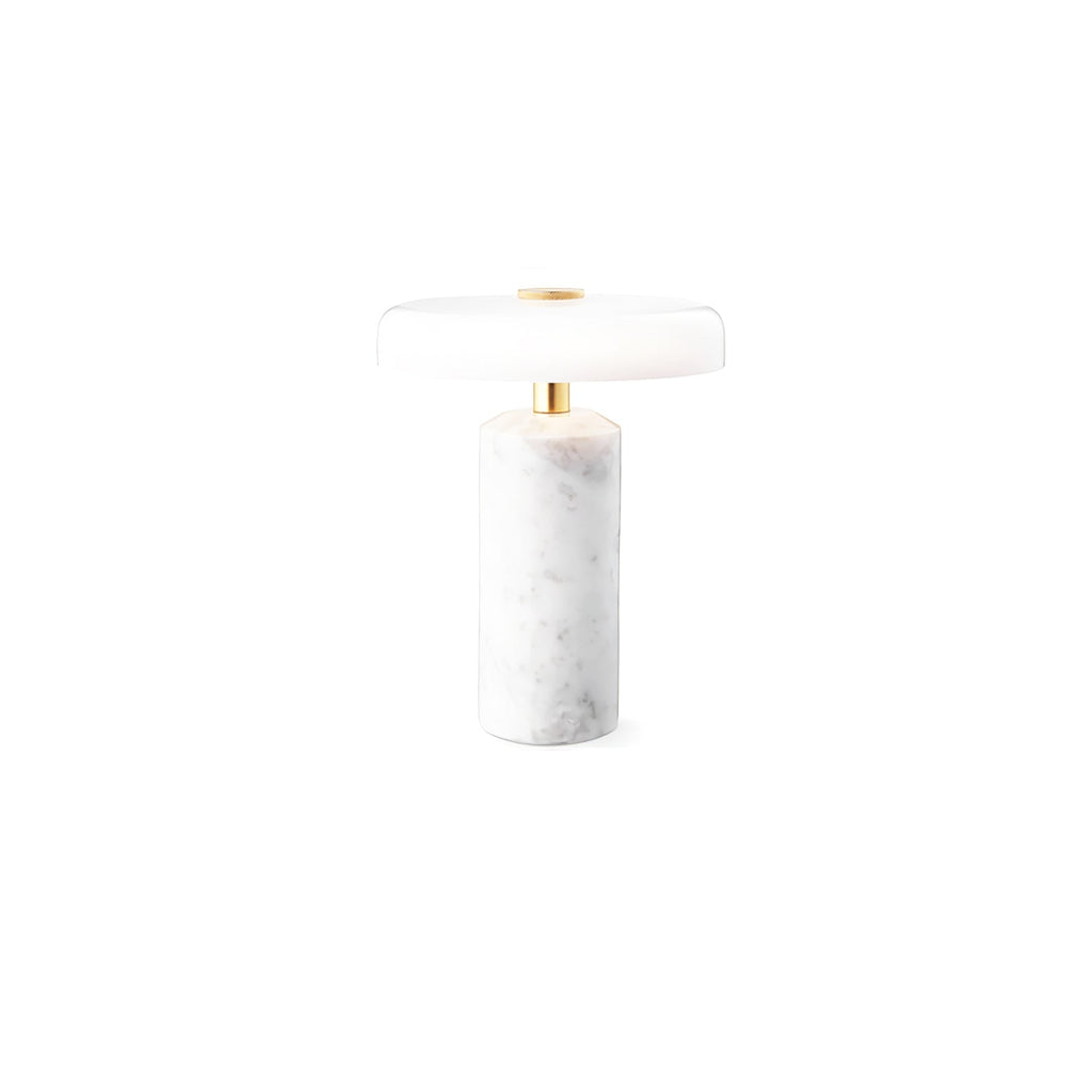 Lampe à poser moderne Fridrek en Marbre Foncé rouge