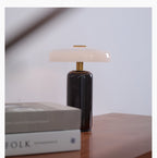 Lampe à poser moderne Fridrek en Marbre Foncé rouge