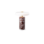 Lampe à poser moderne Fridrek en Marbre Foncé rouge