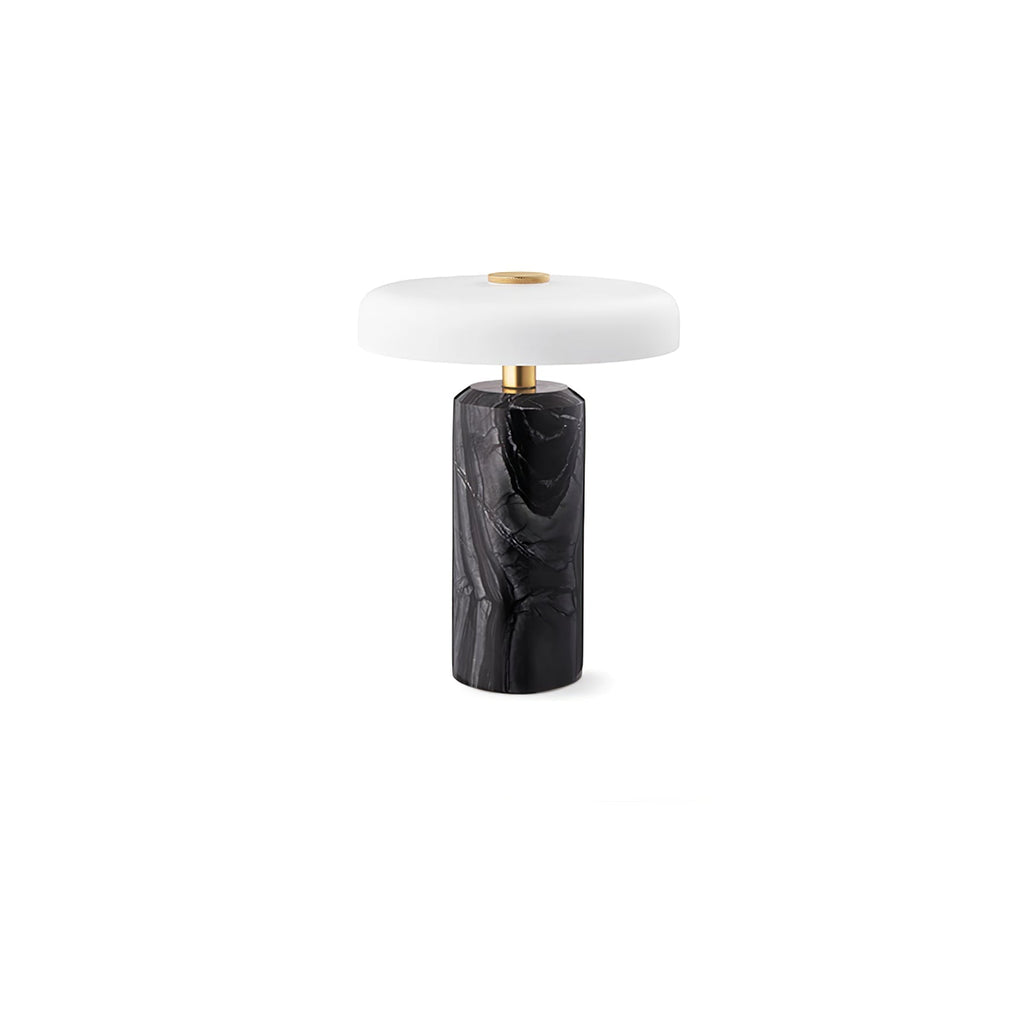 Lampe à poser moderne Fridrek en Marbre Foncé rouge