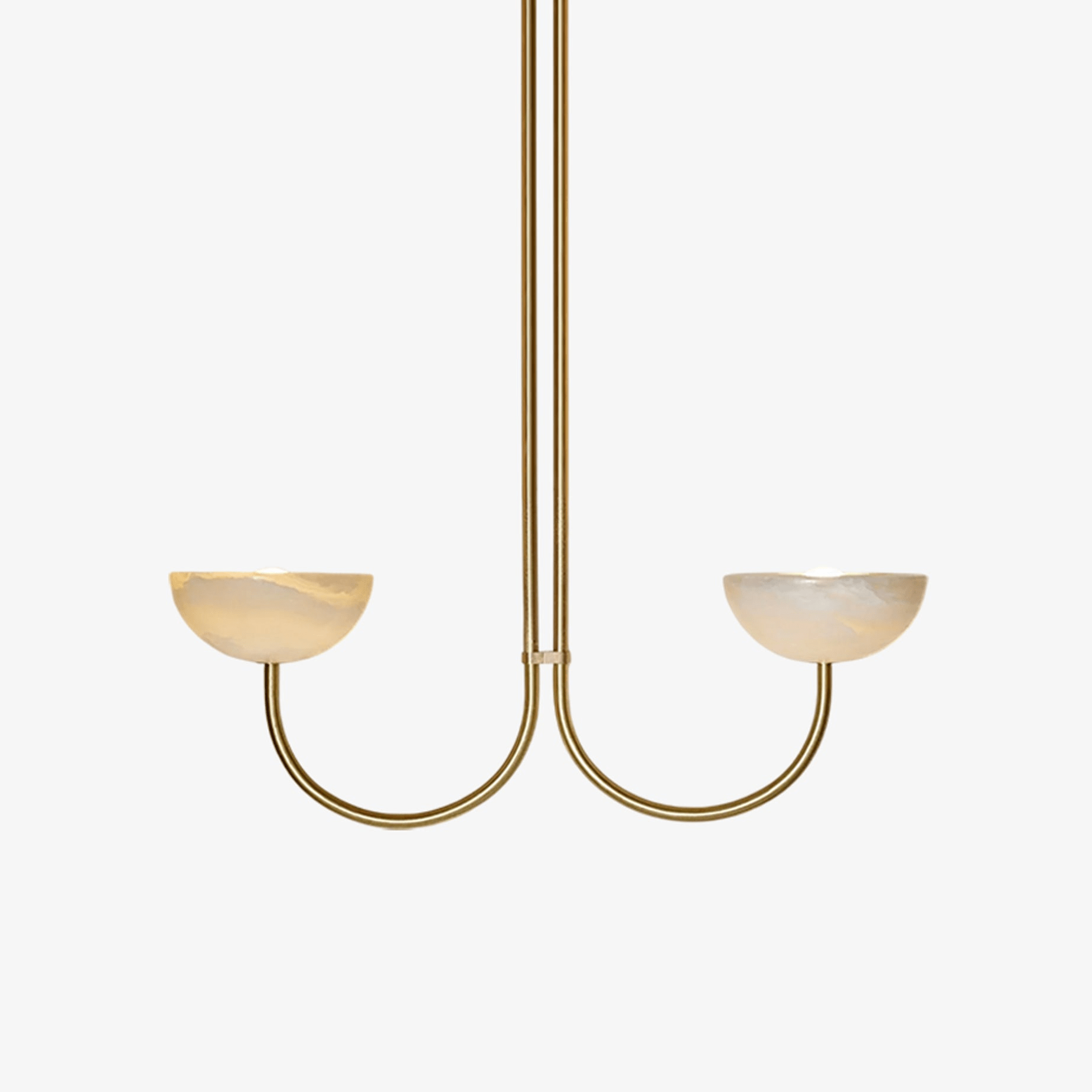 Suspension moderne Warwick en Albâtre Blanc et vert Jade