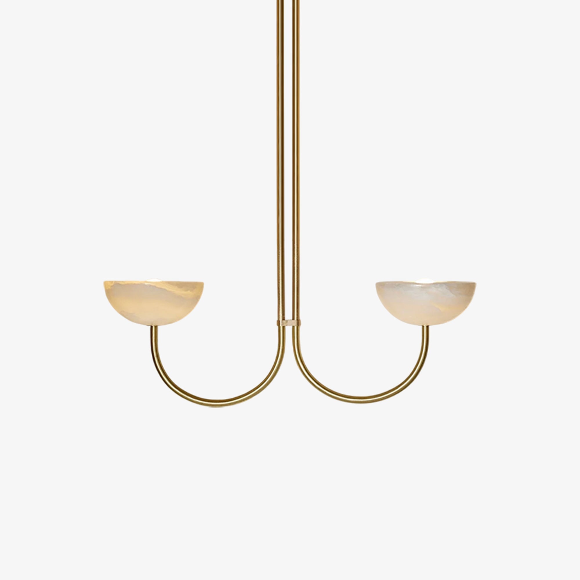 Suspension moderne Warwick en Jade Blanc et blanc albâtre