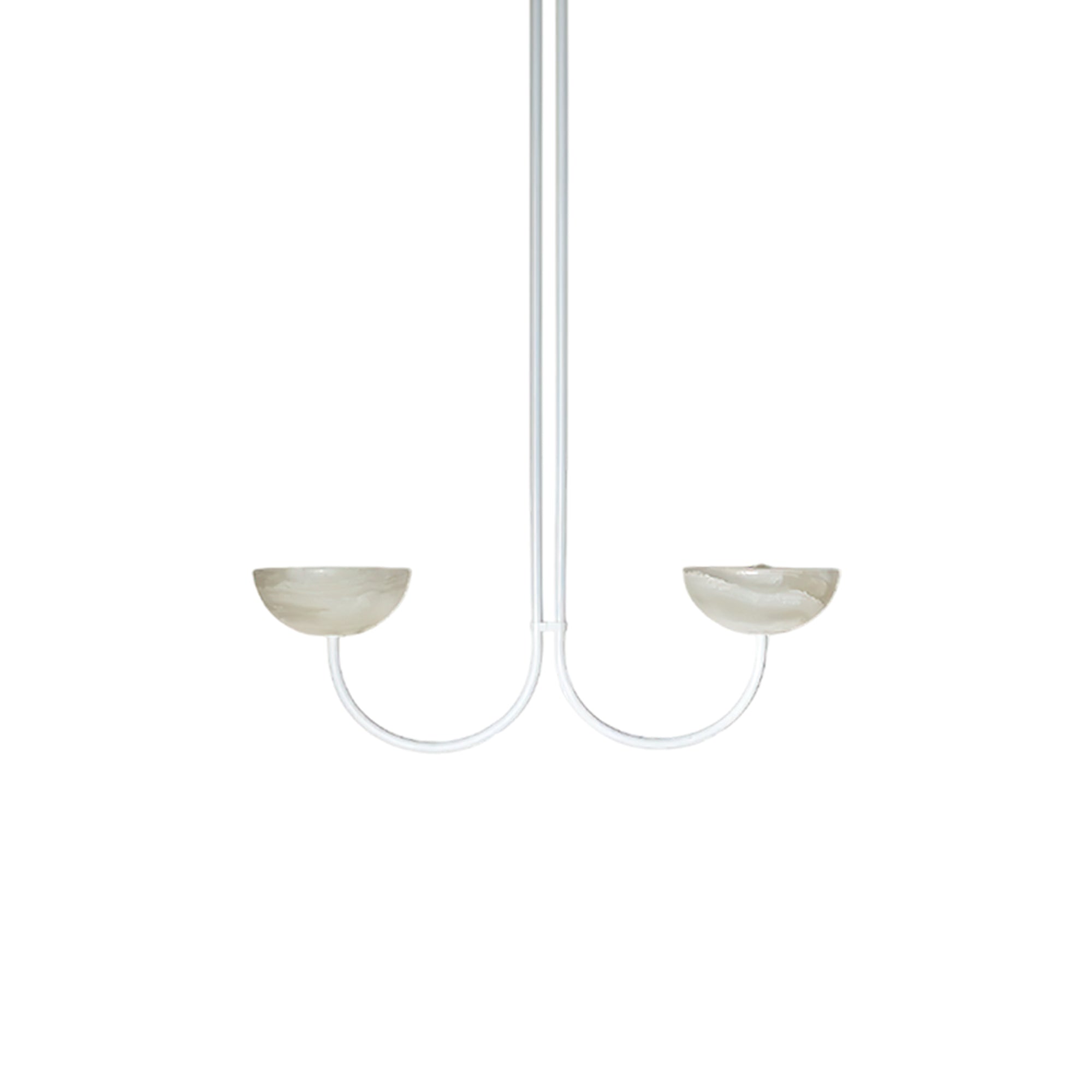 Suspension moderne Warwick en Jade Or et albâtre blanc