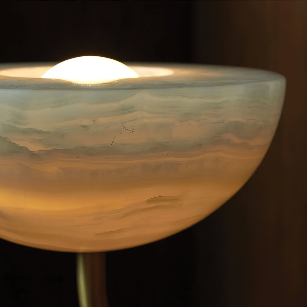 Suspension moderne Warwick en Albâtre Noir et vert Jade