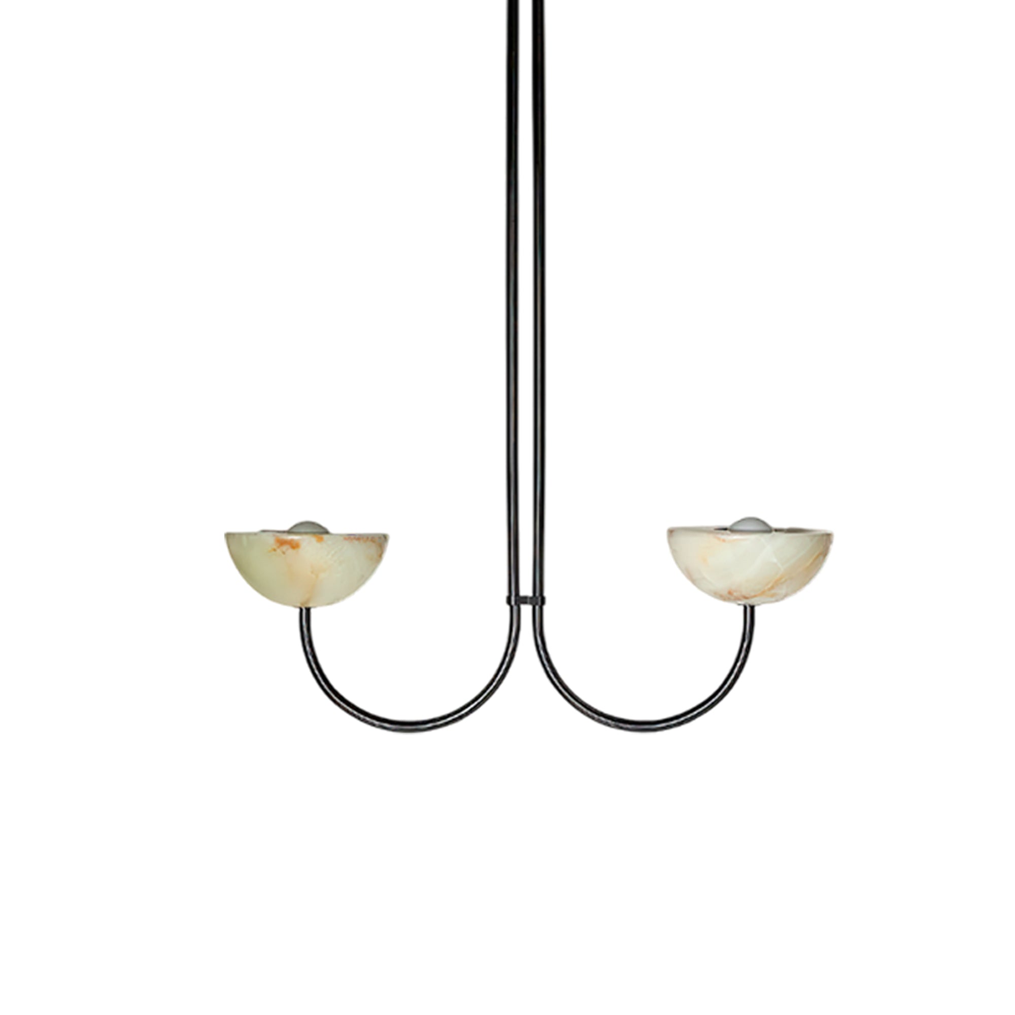Suspension moderne Warwick en Albâtre Noir et vert Jade