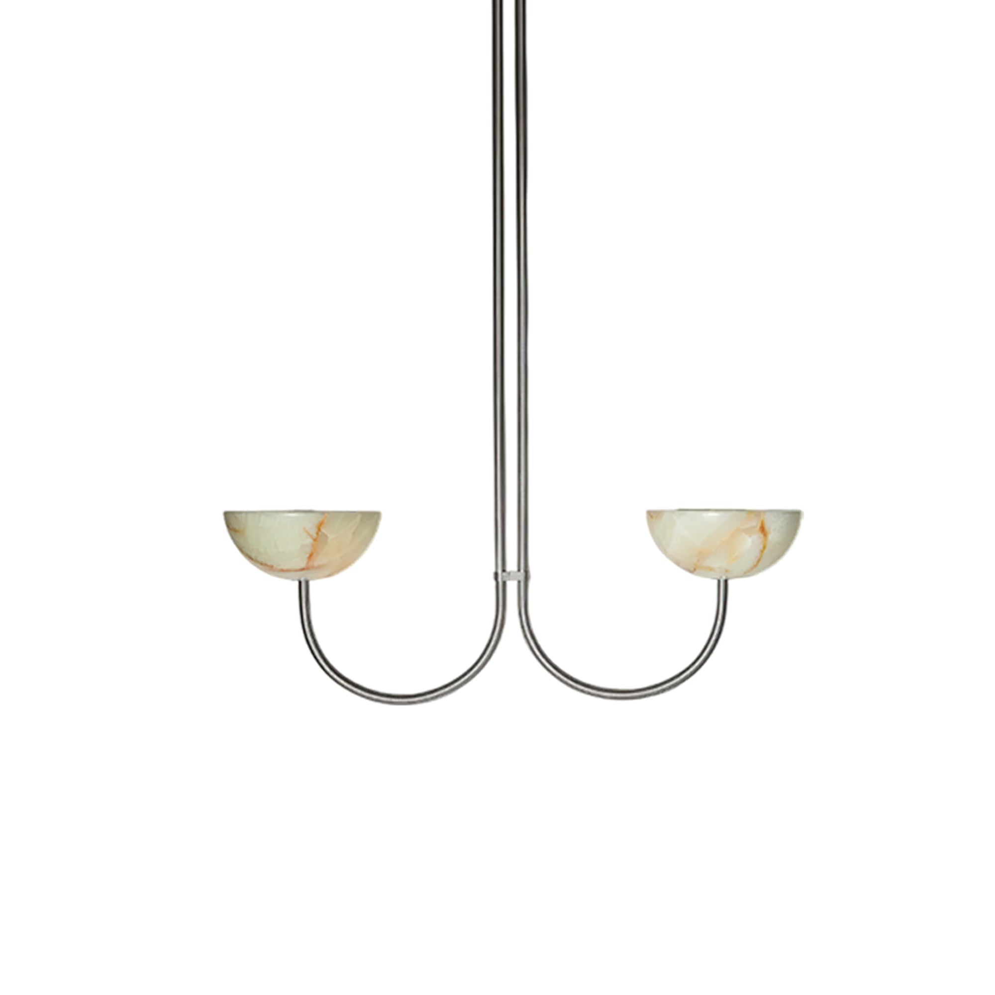 Suspension moderne Warwick en Albâtre Chrome et vert Jade