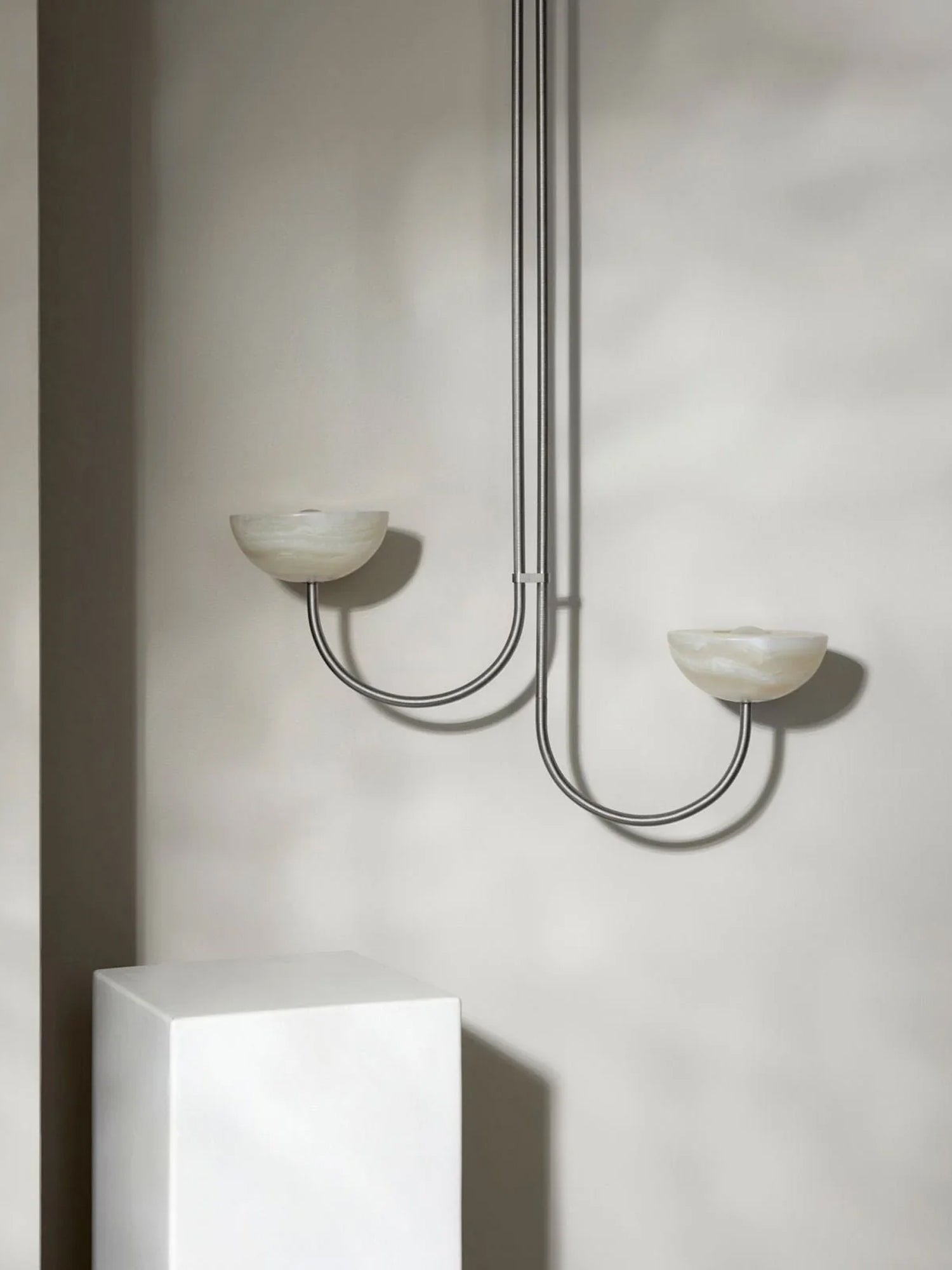 Suspension moderne Warwick en Albâtre Noir et vert Jade