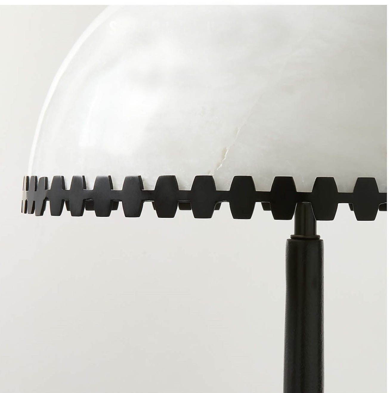 Lampe à poser moderne Randal en Albâtre Noir et blanc