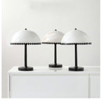 Lampe à poser moderne Randal en Albâtre Noir et blanc