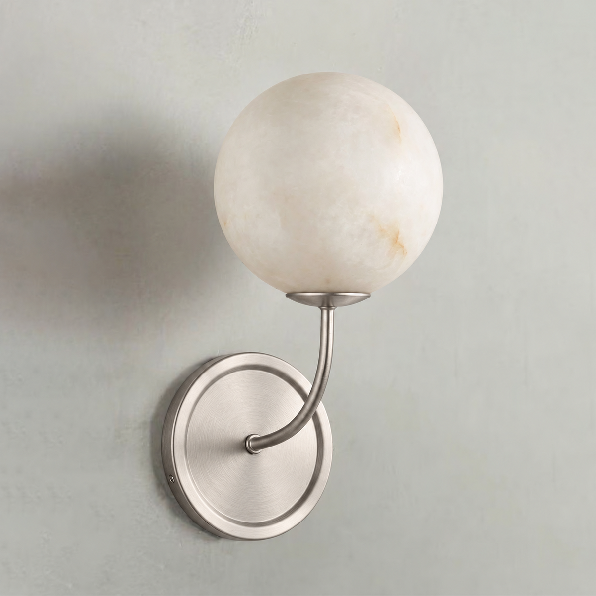 Lunelle Alabaster Globe Wall Sconce