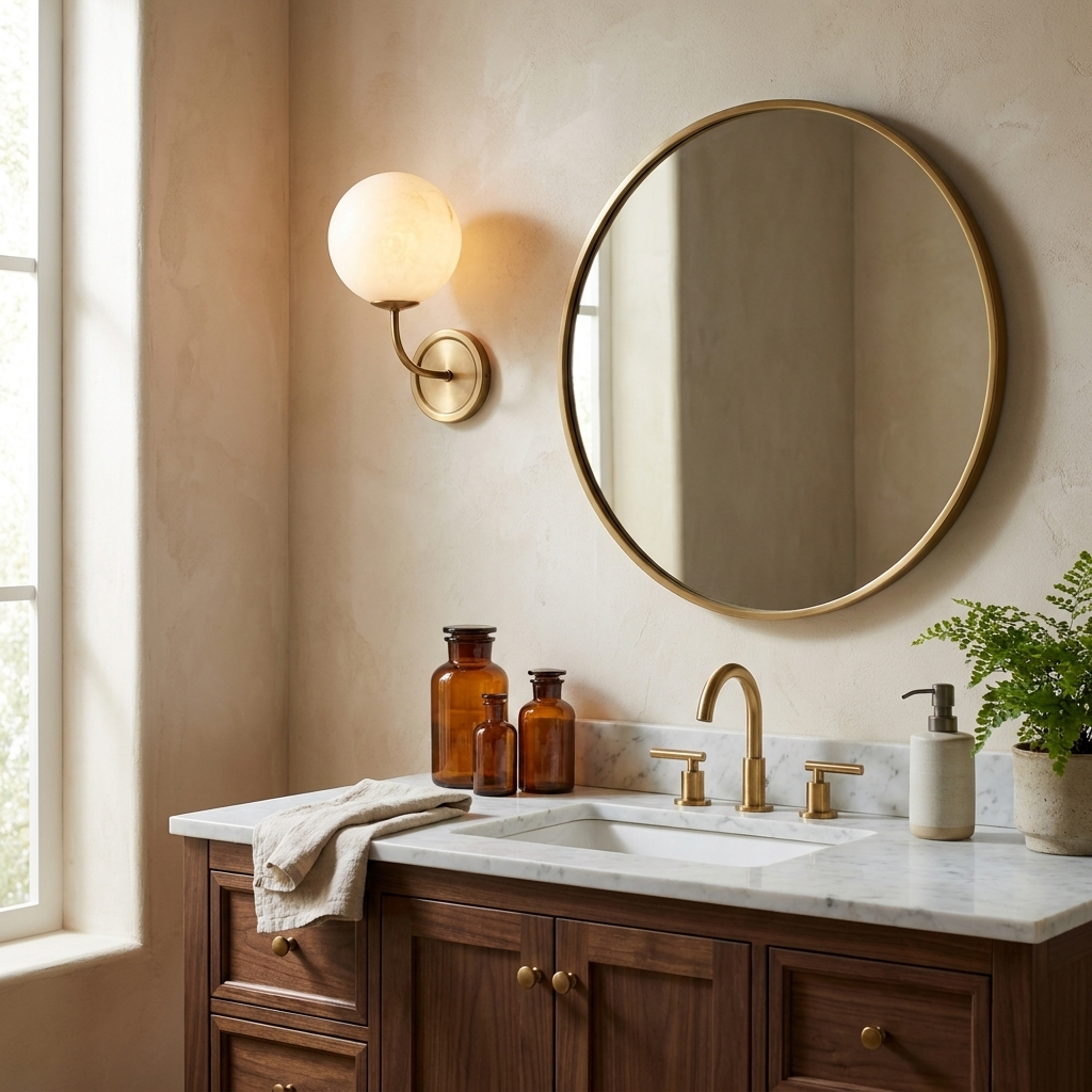 Lunelle Alabaster Globe Wall Sconce