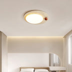 Plafonnier moderne Hlodver en Travertin jaune et blanc
