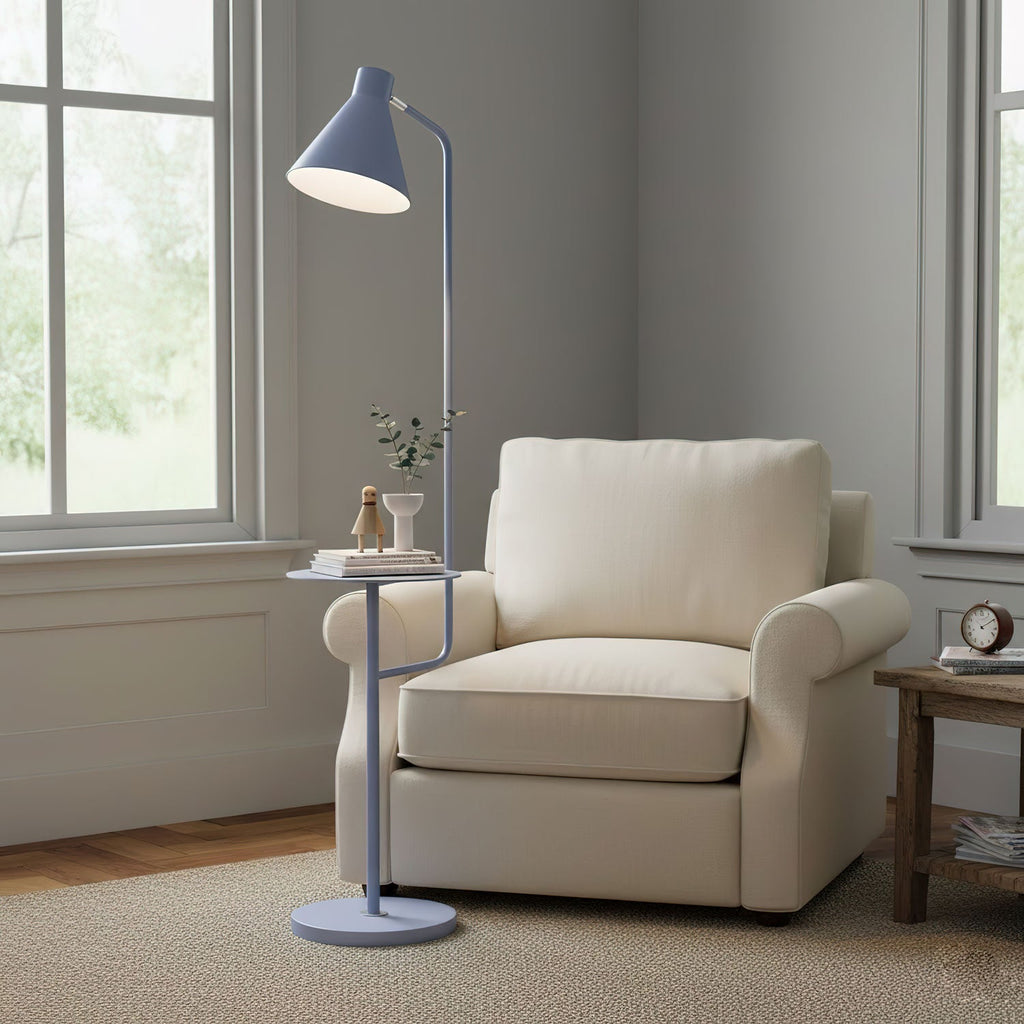 Lampadaire moderne Langston en Marbre Bleu