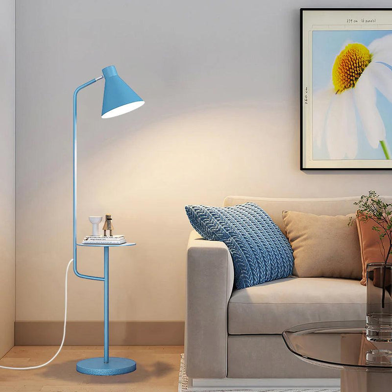 Lampadaire moderne Langston en Marbre Bleu